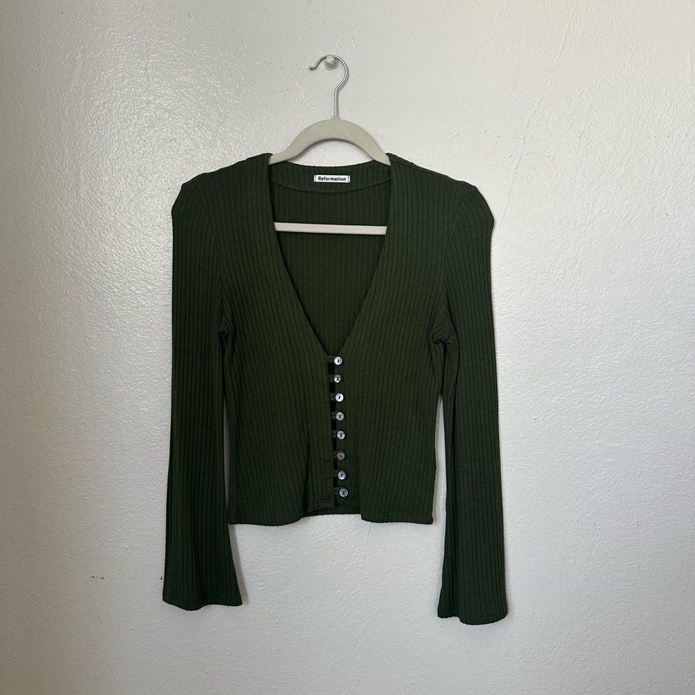 REFORMATION Gellar Knit Top